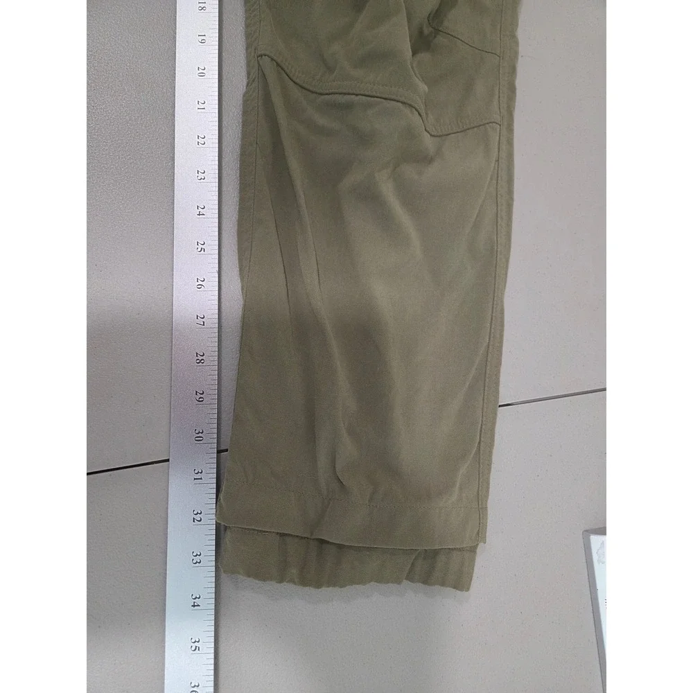 The North Face Mens Green Hiking Pants‎ L Belted Cordura Ripstop Nylon Gorpcore